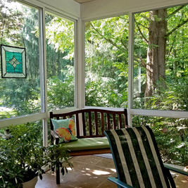 Sunroom/Florida Room White Frame