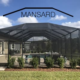 Screen Rooms Mansard Roof
